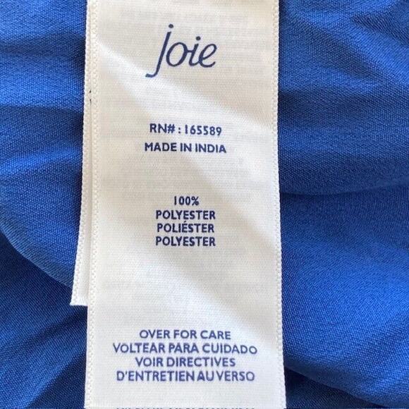 Joie NEW Blue Parisian Paisley Watercolor Tiered Flowy Midi / Long Dress Large - Picture 5 of 9